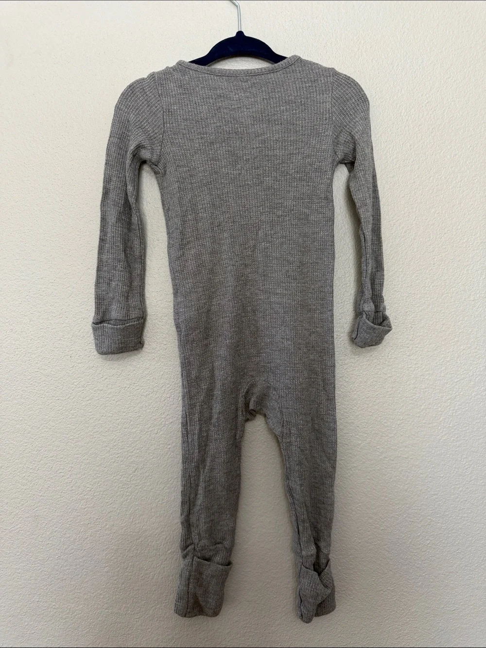 Purely Soft Grey Ribbed Zip Kids/Baby Footie 9 Mo Carter’s